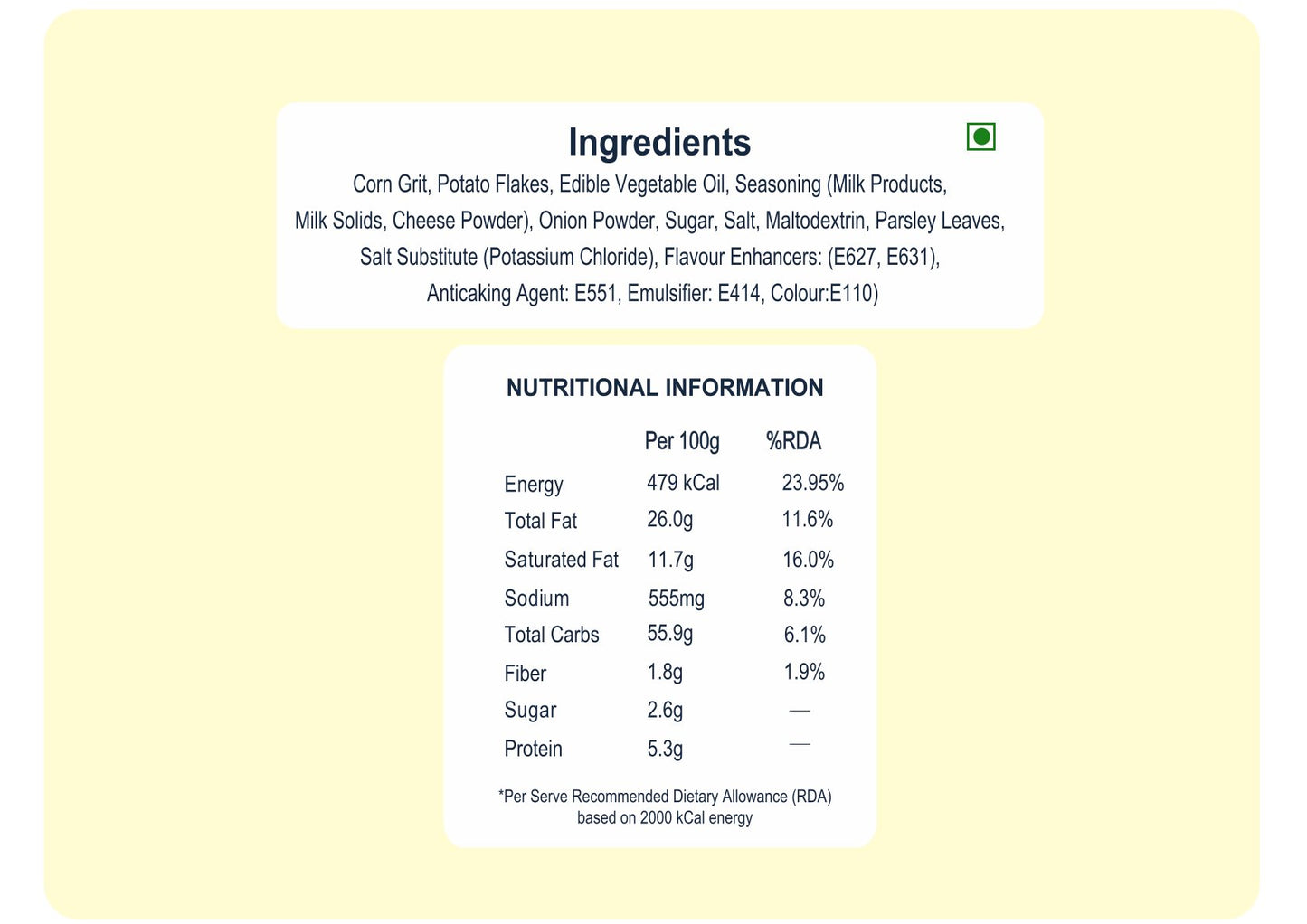 Cream & Onion Sticks